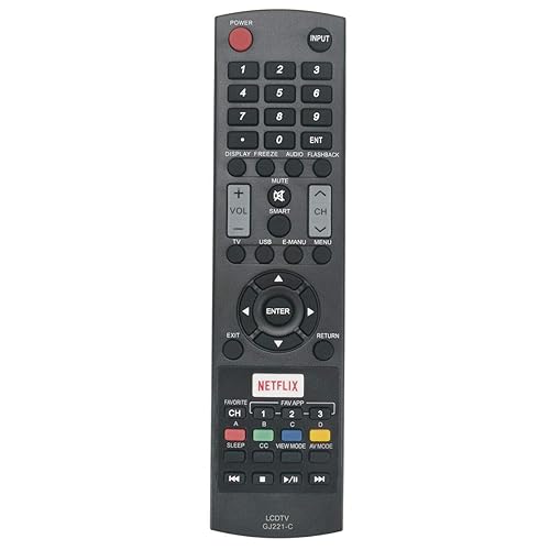 GJ221-C Remote Control for Sharp LED AQUOS TV LC32LE653U LC40LE653U LC43LE653U