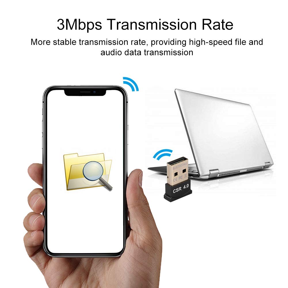 Bluetooth Adapter,CSR4.0 Mini USB Bluetooth Adapter Wiress Dongles Receiver for Mouse Keyboard Headset,etc.