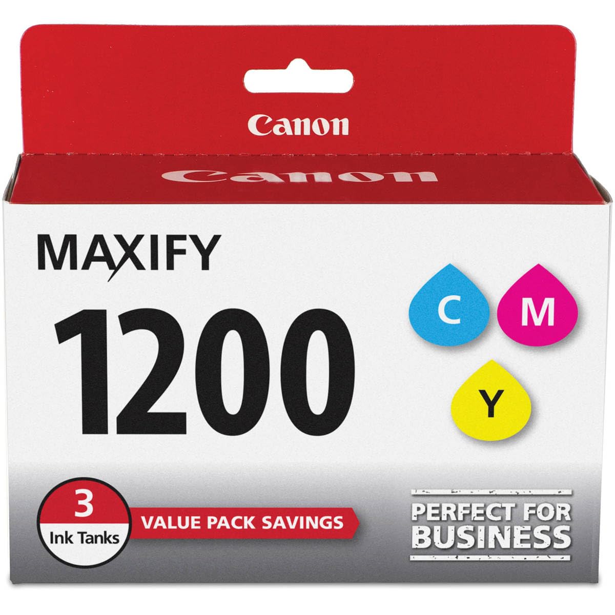 Canon 2 Pack PGI-1200 Cyan/Magenta/Yellow Ink Cartridges for MAXIFY MB2020, MB2120, MB2320, and MB2720 Printers, 1500 Pages Yield, 3 Pack