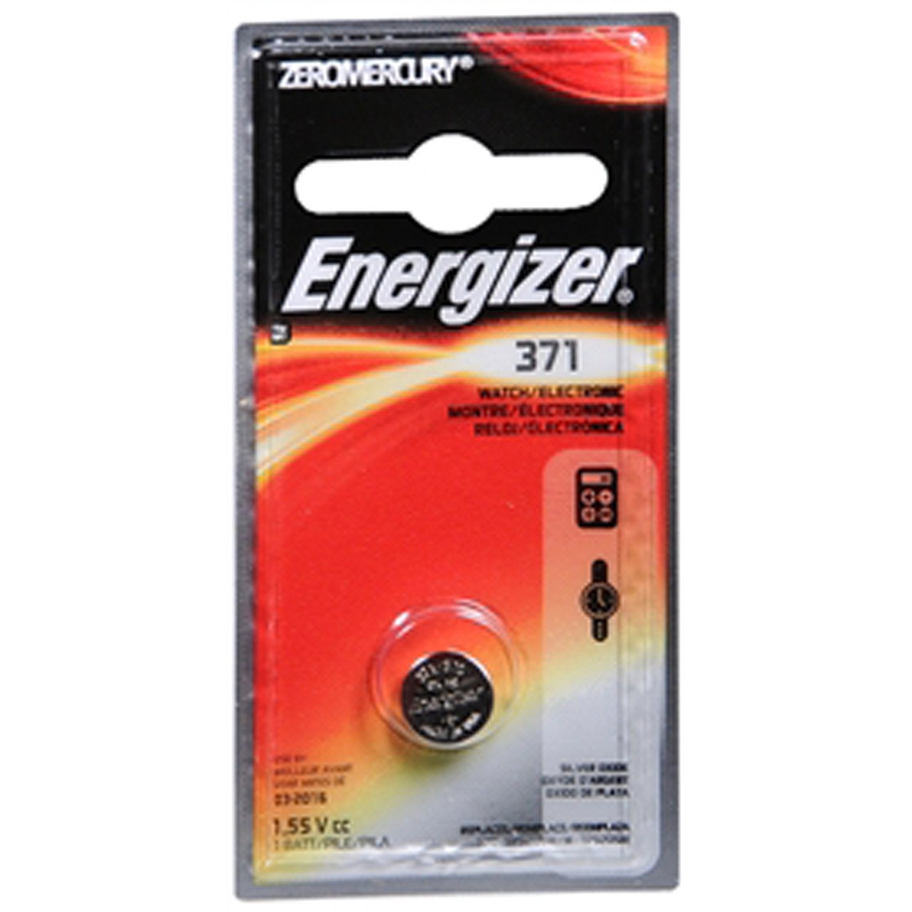 Energizer 371BPZ Zero Mercury Battery - 1 Pack