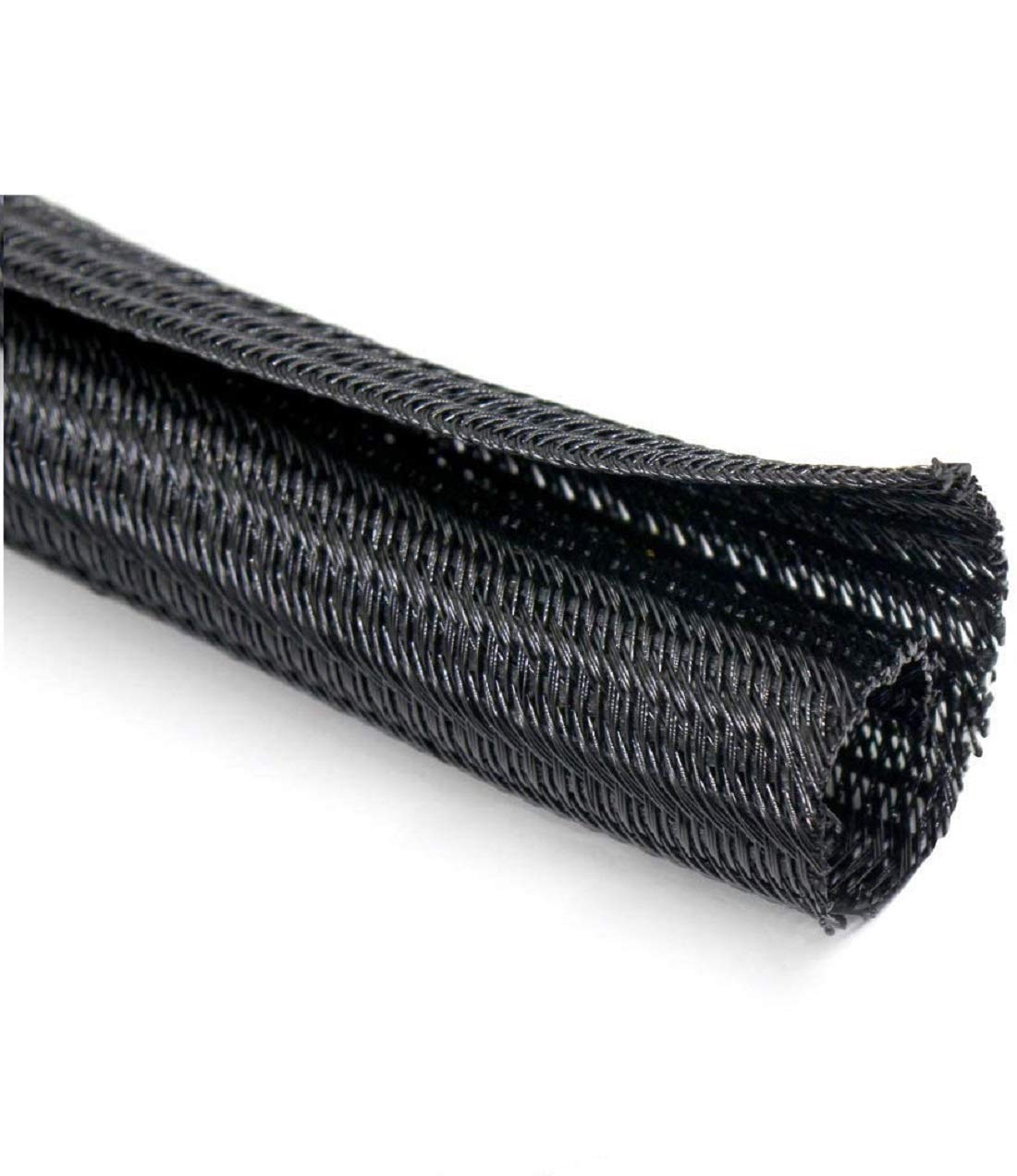 Cable Management Sleeve, Protect Cat from Chewing Cords Cord Protector Wire Loom Tubing Cable Sleeve Split Sleeving for TV/Computer/Home Entertainment
