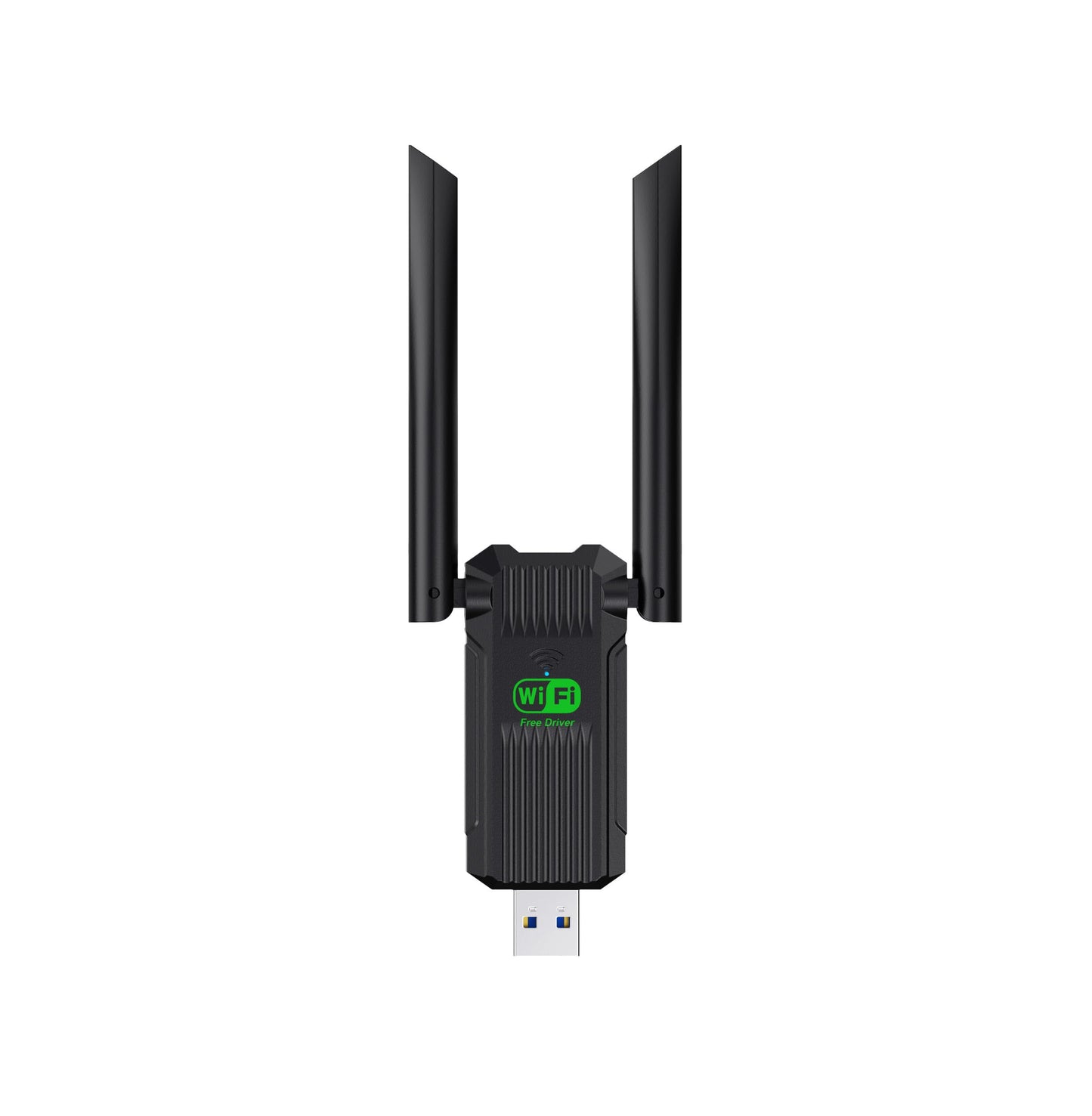 WiFi Adapter for Desktop PC,1300Mbps WiFi USB 3.0 Dual Band 5G/2.4G Wireless Network Adapter for Desktop Laptop PC, Dual 2dBi Antennas,Supports