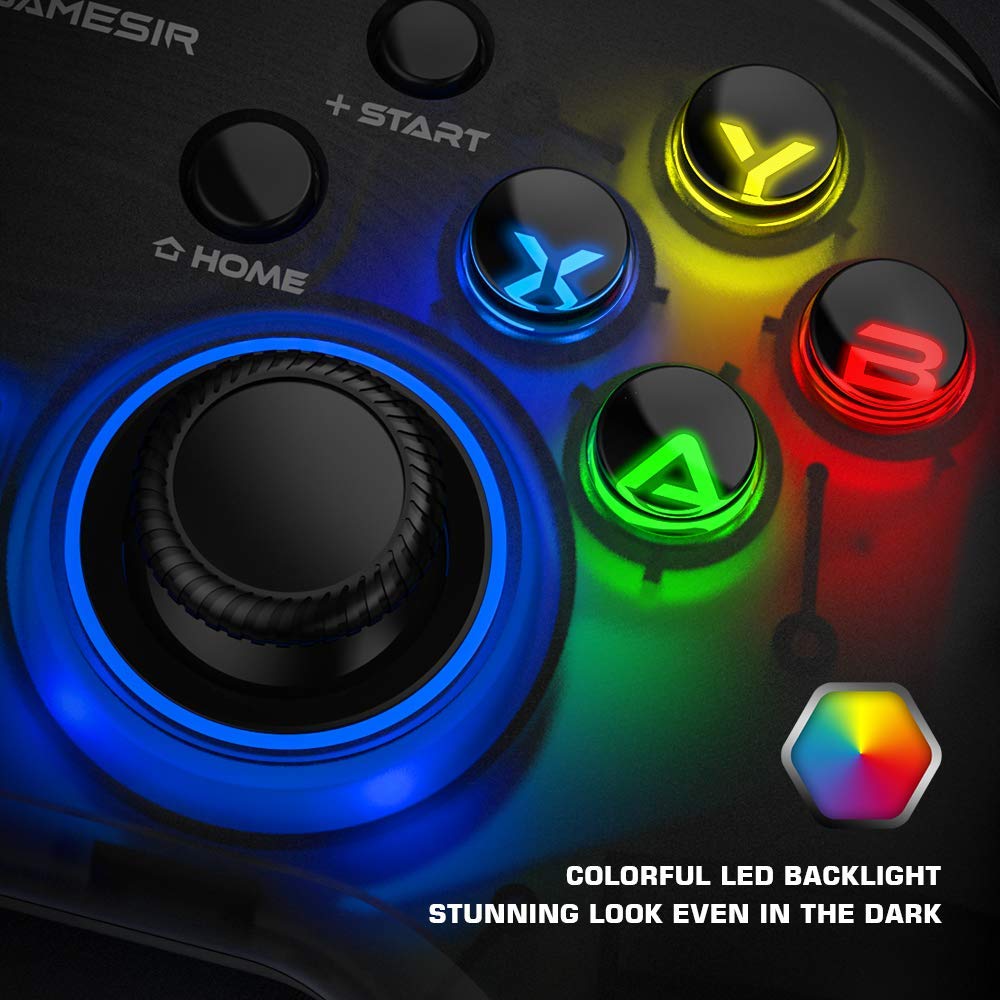 GameSir T4 pro Wireless Bluetooth Game Controller for Windows 7 8 10 PC/iOS/Android/Switch, Dual Shock USB Mobile Phone Gamepad Joystick for Apple