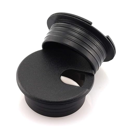 HJ Garden 2pcs 2 inch Desk Wire Cord Cable Grommets Hole Cover for Office PC Desk Cable Cord Organizer Plastic Cover Black