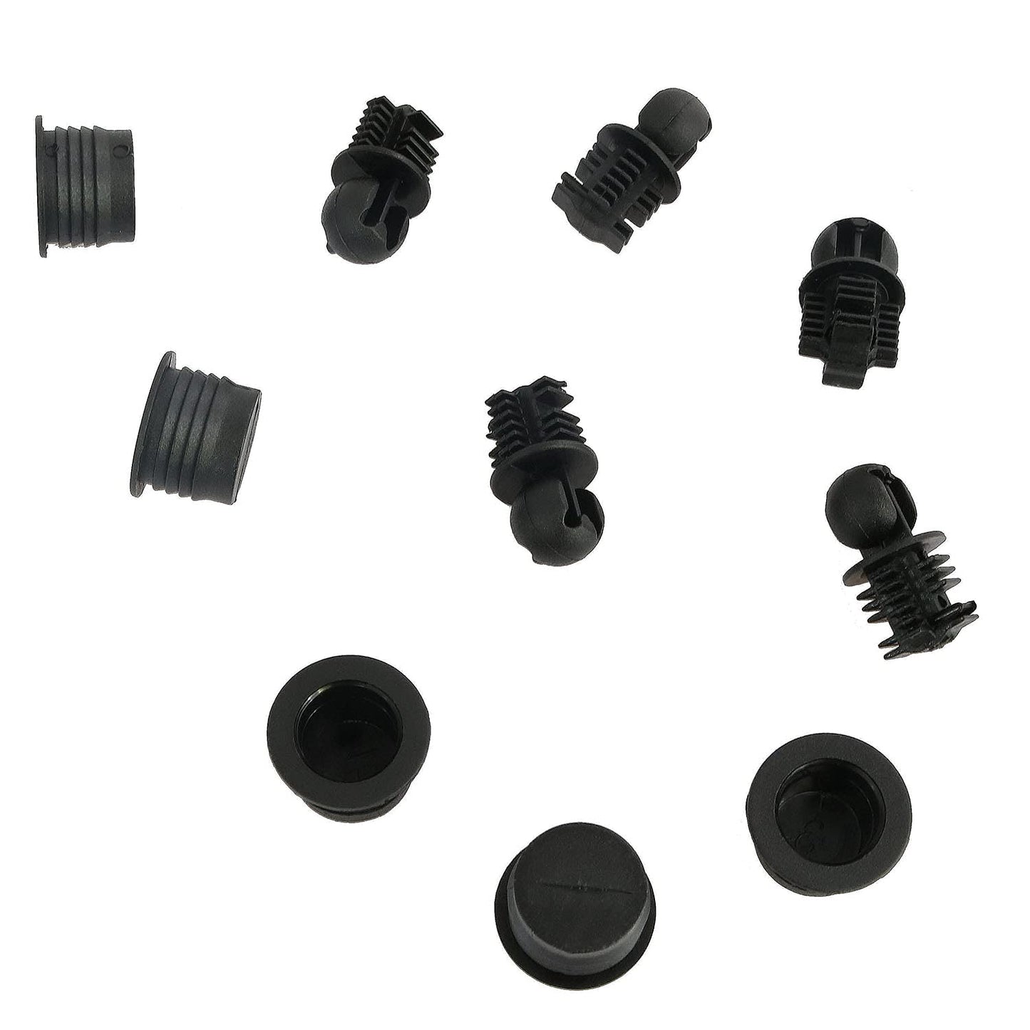 Longdex Speaker Grill Guide 24Pairs Black Plastic Ball and Socket Type Grill Guides Pegs Cloth Buckle Screws Speaker Parts Accessories