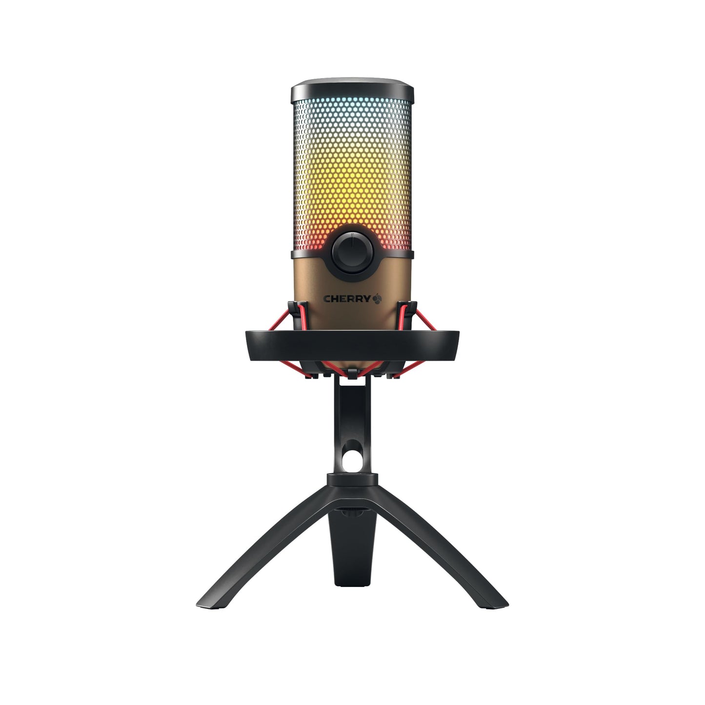 Cherry UM 9.0 PRO RGB, USB Microphone with RGB Lighting, for Gaming, Streaming, Podcast, ASMR, 4 Polar Patterns, Compatible with PC/Mac/PS4/PS5