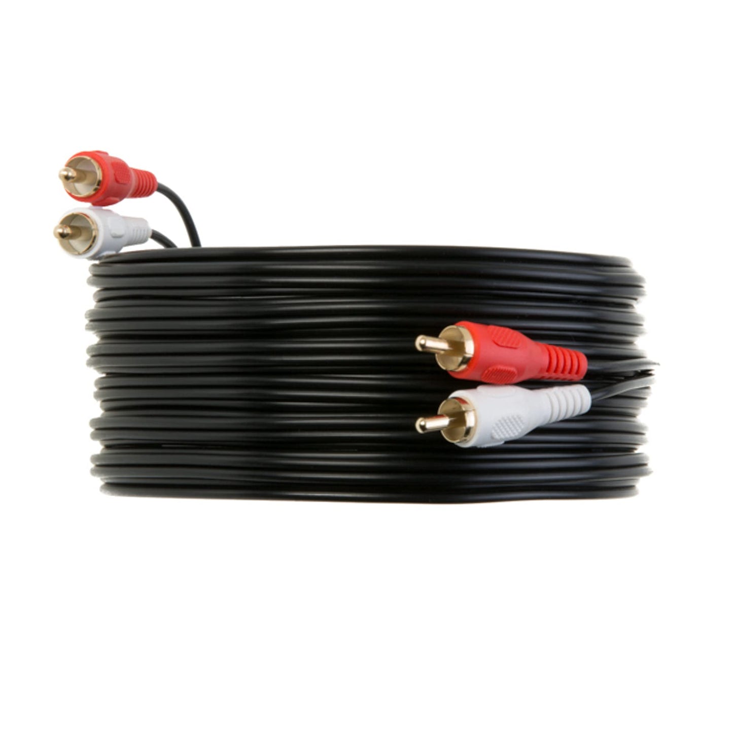 WireZee 2RCA to 2RCA Stereo Audio 25FT Cable - RCA Male to Male Cord for TV, Amplifier, Speaker, DVD, Home Theater, Hi-Fi Sound System - Dual RCA