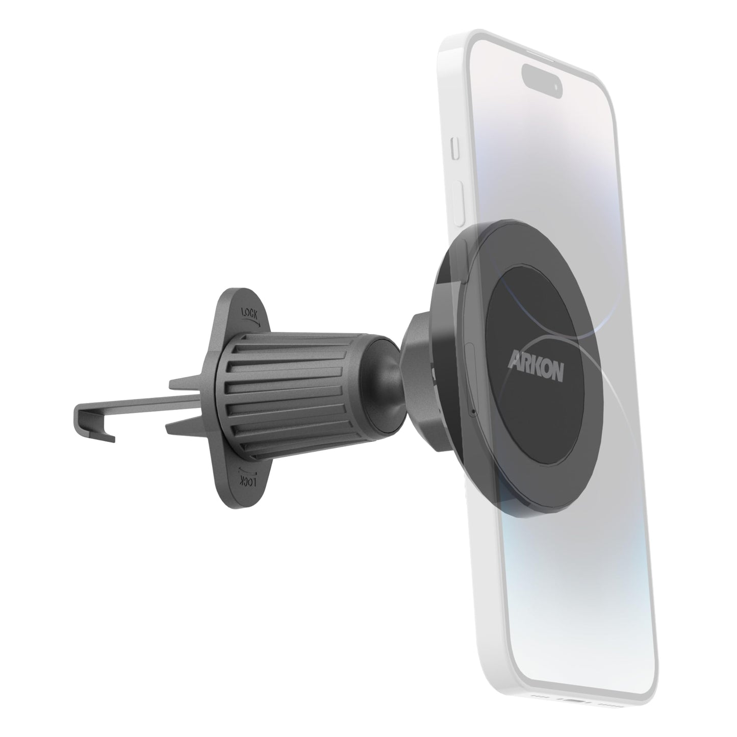 ARKON Mounts Car Vent Phone Mount | 20 Powerful Magnets | Quick 360° Rotation | Stable Vent Mount | Magnetic Phone Holder for Car | Compatible