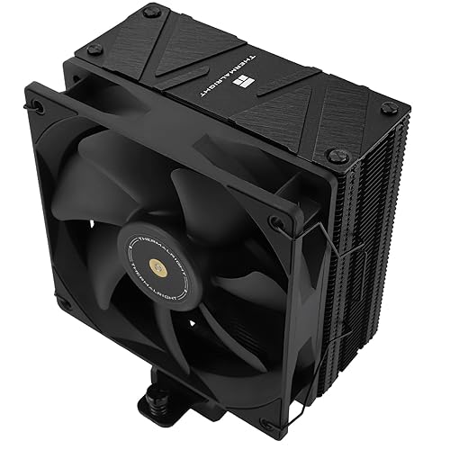 Thermalright Assassin Spirit 120 EVO Dark CPU Air Cooler,1850RPM Speed,4 Heat Pipes, 120mm PWM Quiet Fan CPU Cooler with S-FDB Bearing, for AMD AM4