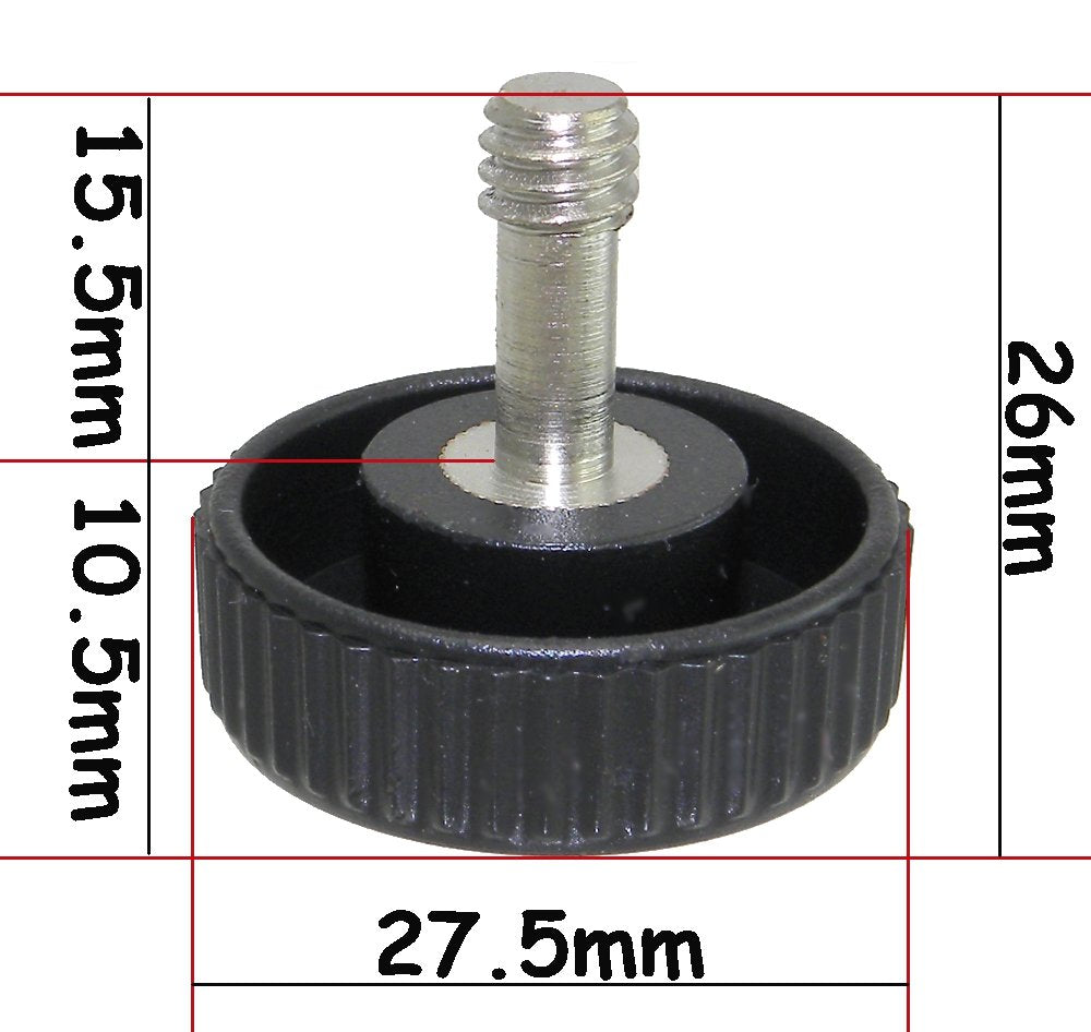 Desmond 10 x Long Screw 1/4" Camera Body / Tripod / Bracket Male & Female Threads