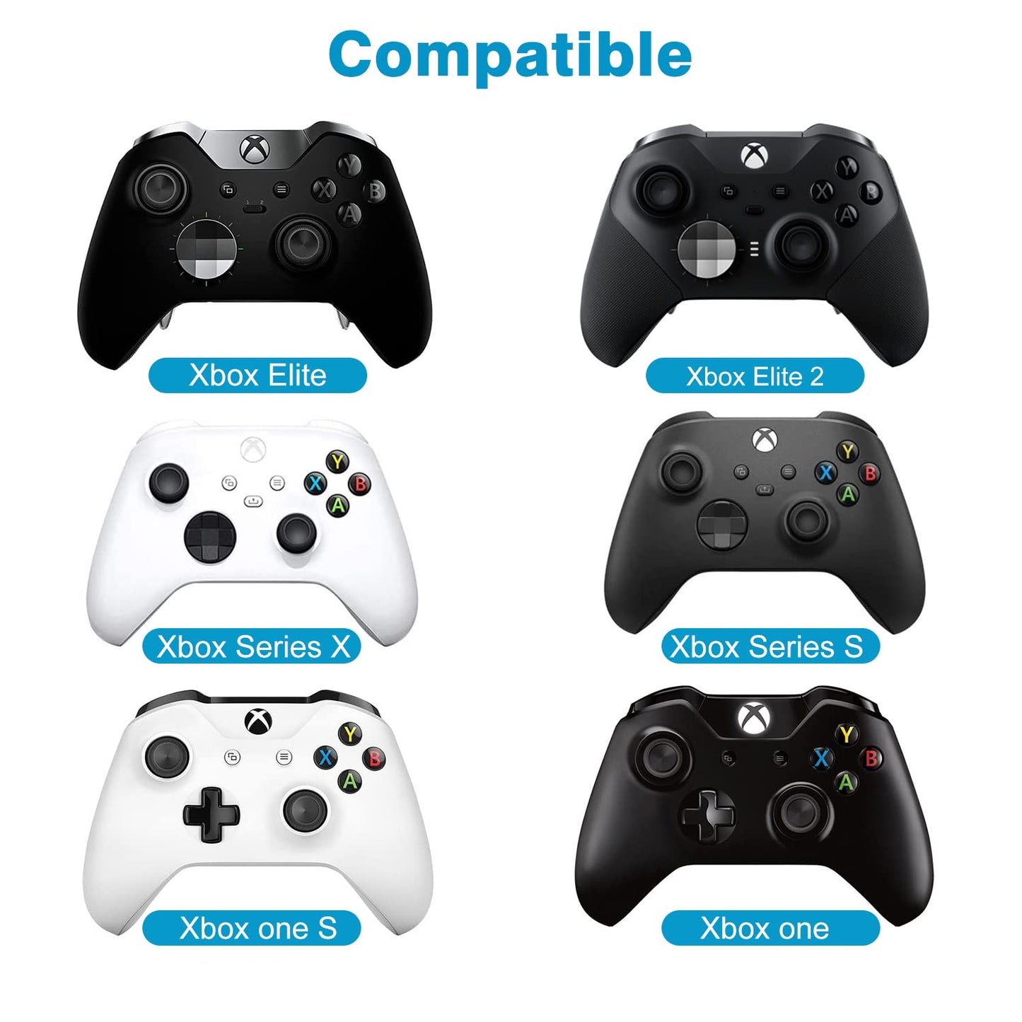 MoKo Green Backlight Keyboard for Xbox One Controller, Xbox Series X/S, Wireless Gaming Chatpad Keypad with USB Receiver&3.5mm Audio Jack, Xbox