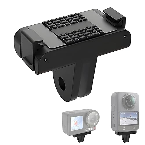 DEBMALE Osmo Action Camera Magnetic Adapter - Quick Release Adapter Mount for DJI Osmo 360/Action 5 Pro/Action 4/Action 3 Camera Accessories