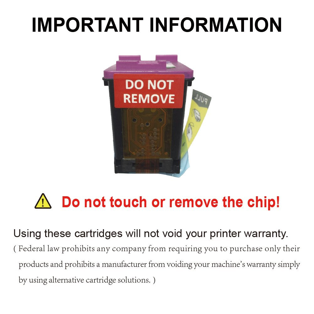 Valuetoner HP Deskjet 3755 Remanufactured Ink Cartridge Replacement for HP 65 XL/65XL High Yield, Compatible with 3720/3721/3730/3732/3752/3758