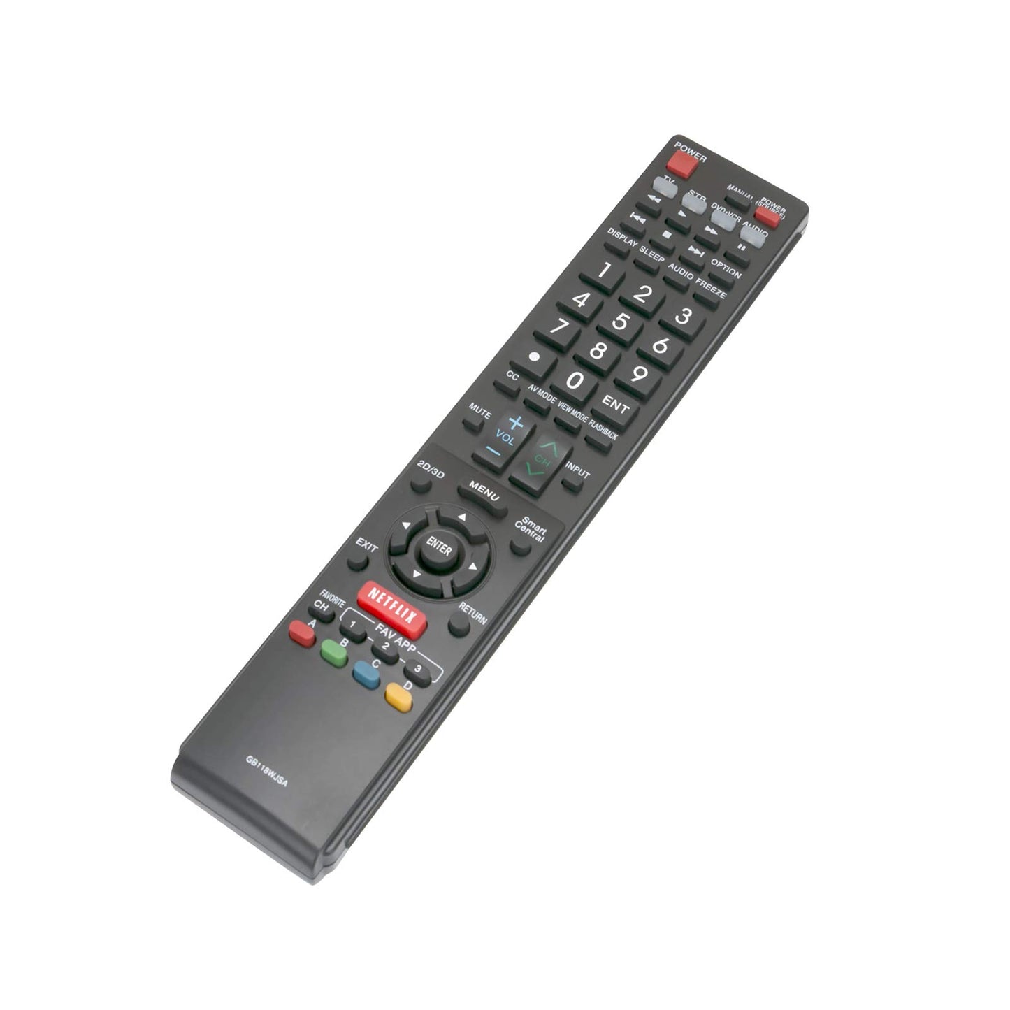 New GB118WJSA Replaced Remote Control Fit for Sharp LED HDTV LC-60EQ30U LC-60EQ10U LC-60LE660U LC-60SQ10 LC-60SQ17 LC-60SQ17U LC-60TQ15U LC-70EQ10U