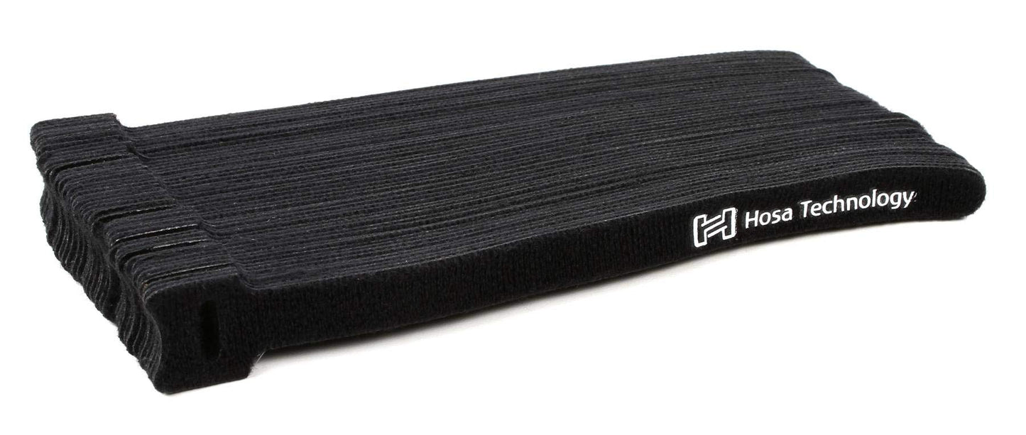Hosa WTI-508 Cable Tie, Hook & Loop 0.5 Inch x 8 Inch, 50 pieces