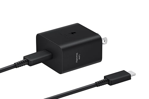 SAMSUNG 45W Wall Charger Power Adapter with Cable Included, Super Fast Charging for Galaxy Phones, Tablets and USB Type C Devices, Low Standby Power