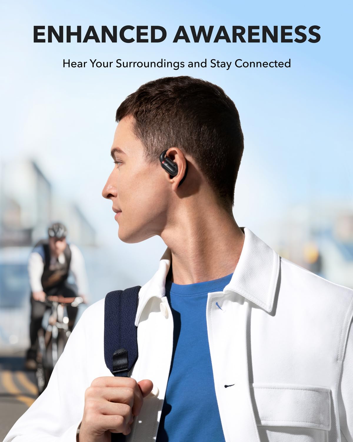 Soundcore V30i by Anker Open Ear Earbuds, Open Ear Headphones (Renewed)