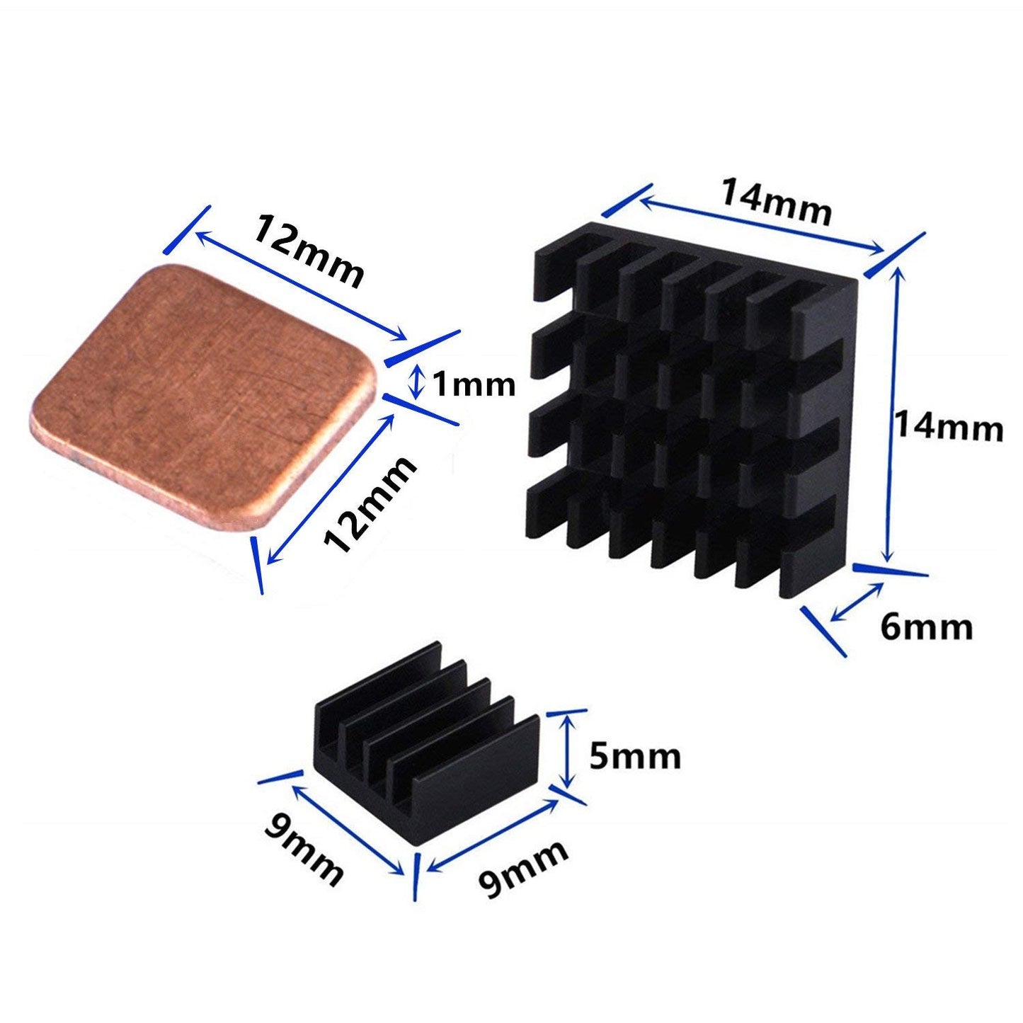 GeeekPi Fan for Raspberry Pi - 30x30x7mm DC 5V Brushless CPU Cooling Fan with 7PCS Heatsink for Pi 4 Model B, 3B+, 3 & Retroflag NESPI CASE Plus