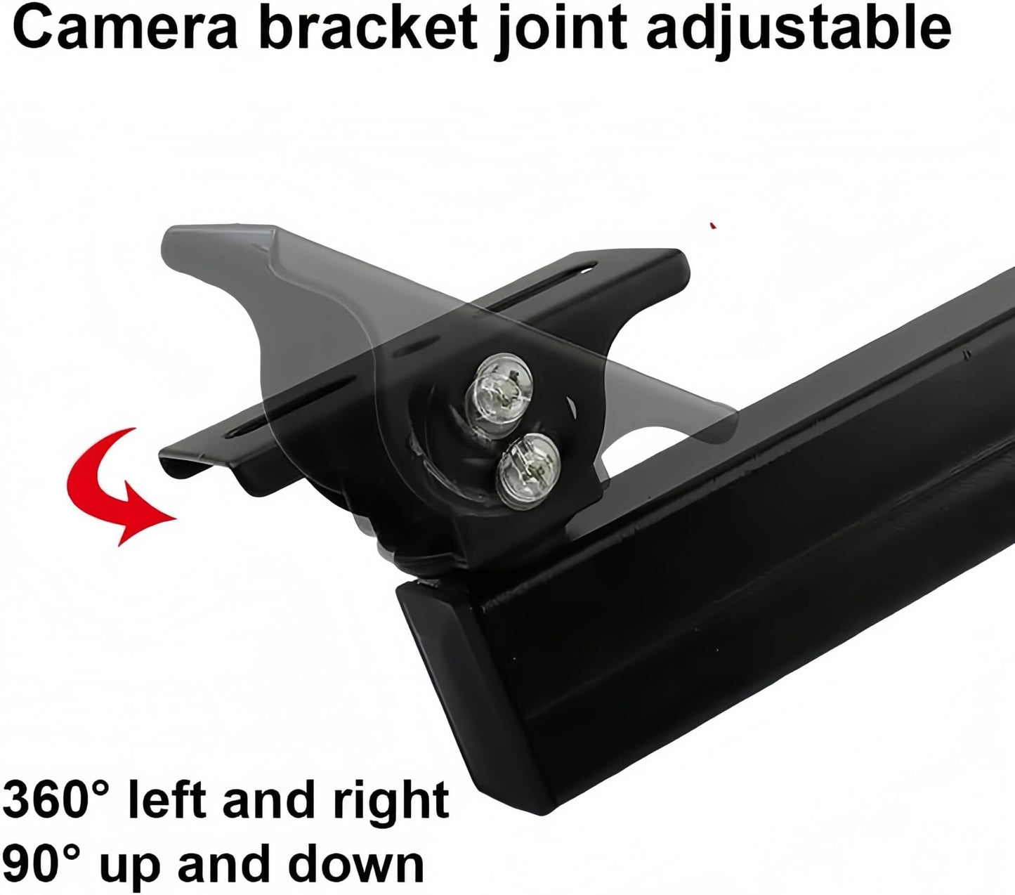 GledeYeTec 20cm Long Wall Corner Mount Bracket Arm, 7.87" Long Arm Bracket 180 Degree Rotatable Projector Wall Mount Stand Bracket for Security CCTV