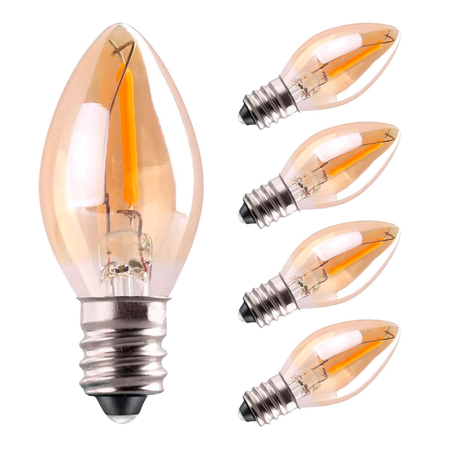 Sphoon C7 LED Night Light Bulb,E12 Candelabra 0.5W LED Filament Bulb,50lm