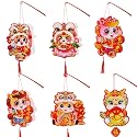 6 PCS Spring Festival Lantern DIY Handmade 2026 Lunar New Year Horse Lantern Easy to Operate Party Decorations