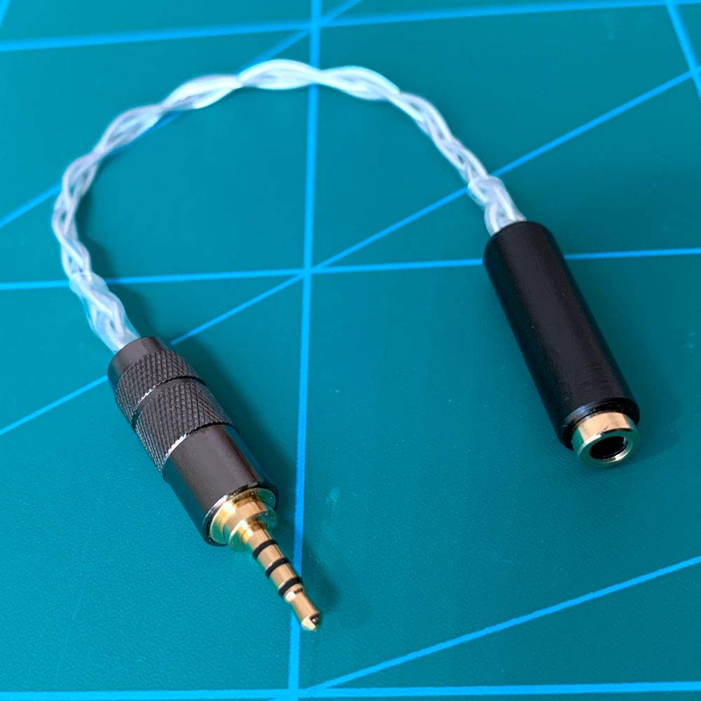 GAGACOCC 2.5MM Male TRRS to 3.5mm Female Balanced HiFi Audio Adapter for Astell&Kern AK240 AK380 AK320 DP-X1