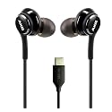 AKG Wired In-Ear Earbuds with Mic USB-C Earbuds with Braided Cable Compatible with Samsung Galaxy S24 Ultra, S24+, S23, S22, S21, S10, S10E & iPhone