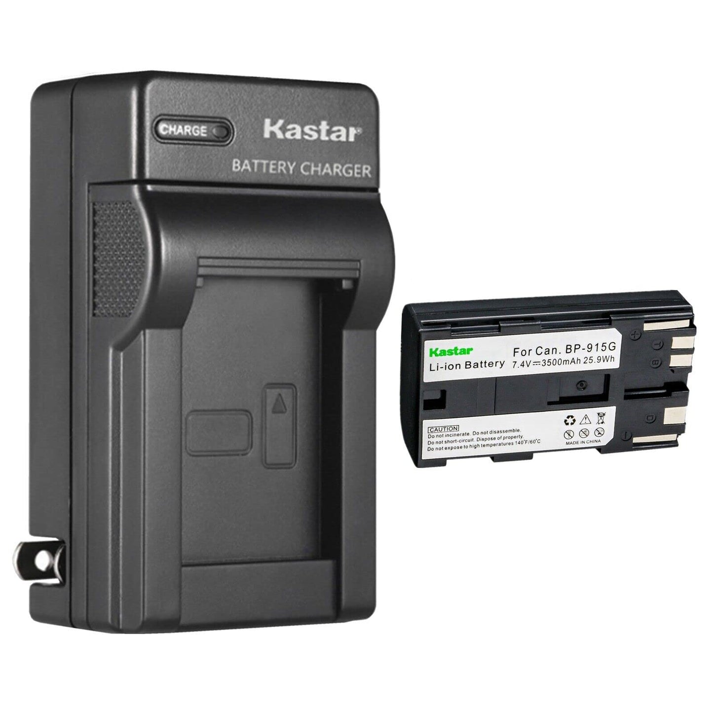 Kastar 1-Pack BP-915G Battery and AC Wall Charger Replacement for Canon GL1 GL-1 DM-GL1, GL2 GL-2 DM-GL2, MV1, MV10 MV10i, MV20 MV20i, MV100 MV100i