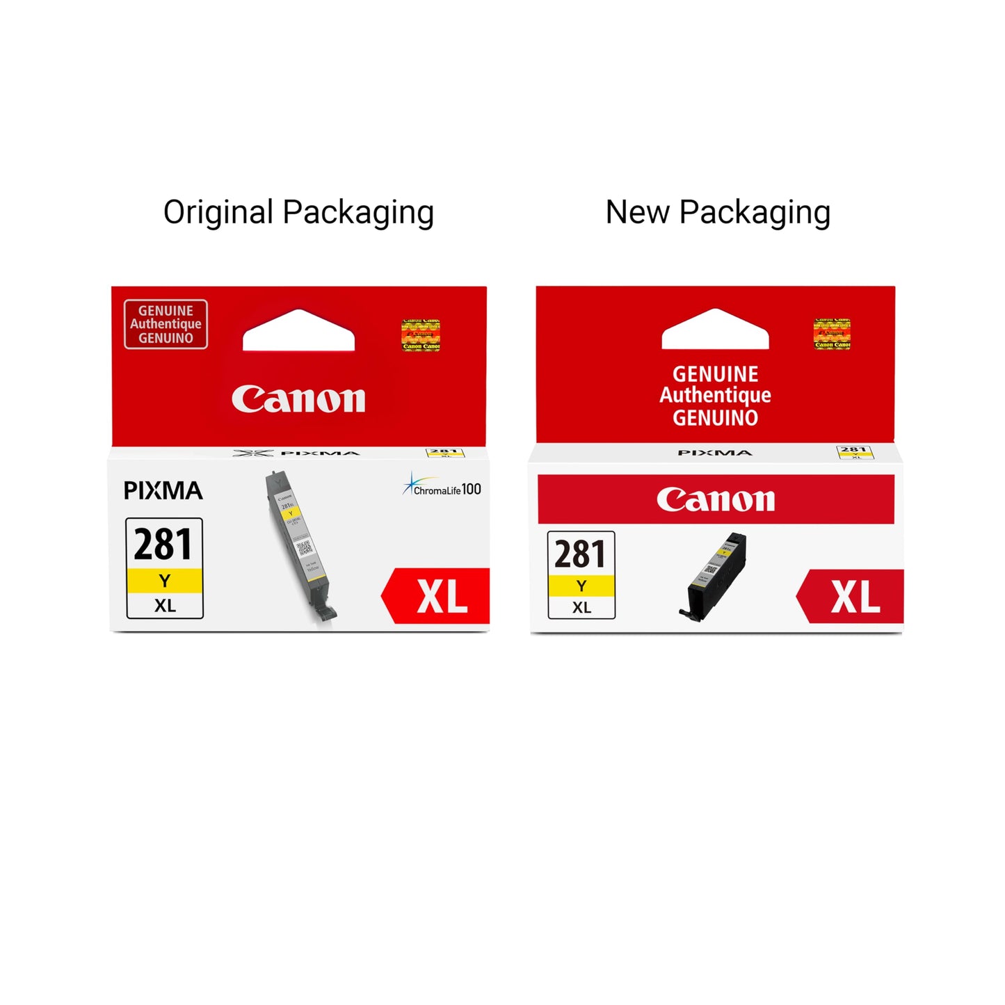 Canon CLI-281 XL Genuine Yellow Ink Tank , Compatible with TR8520, TS9120,TS8120, TS6120, TS9521C/a, TS9520/a, TS8220, TS6220, TS8320, TS6320