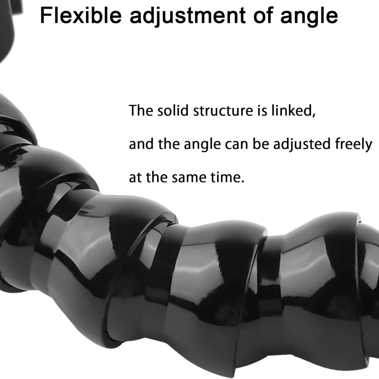 FiTSTILL Jaws Flex Clamp Mount with Adjustable Gooseneck 8-Section Compatible with Go Pro Hero 13,12,11,10,9,8,7,6,5,4,Session,3+