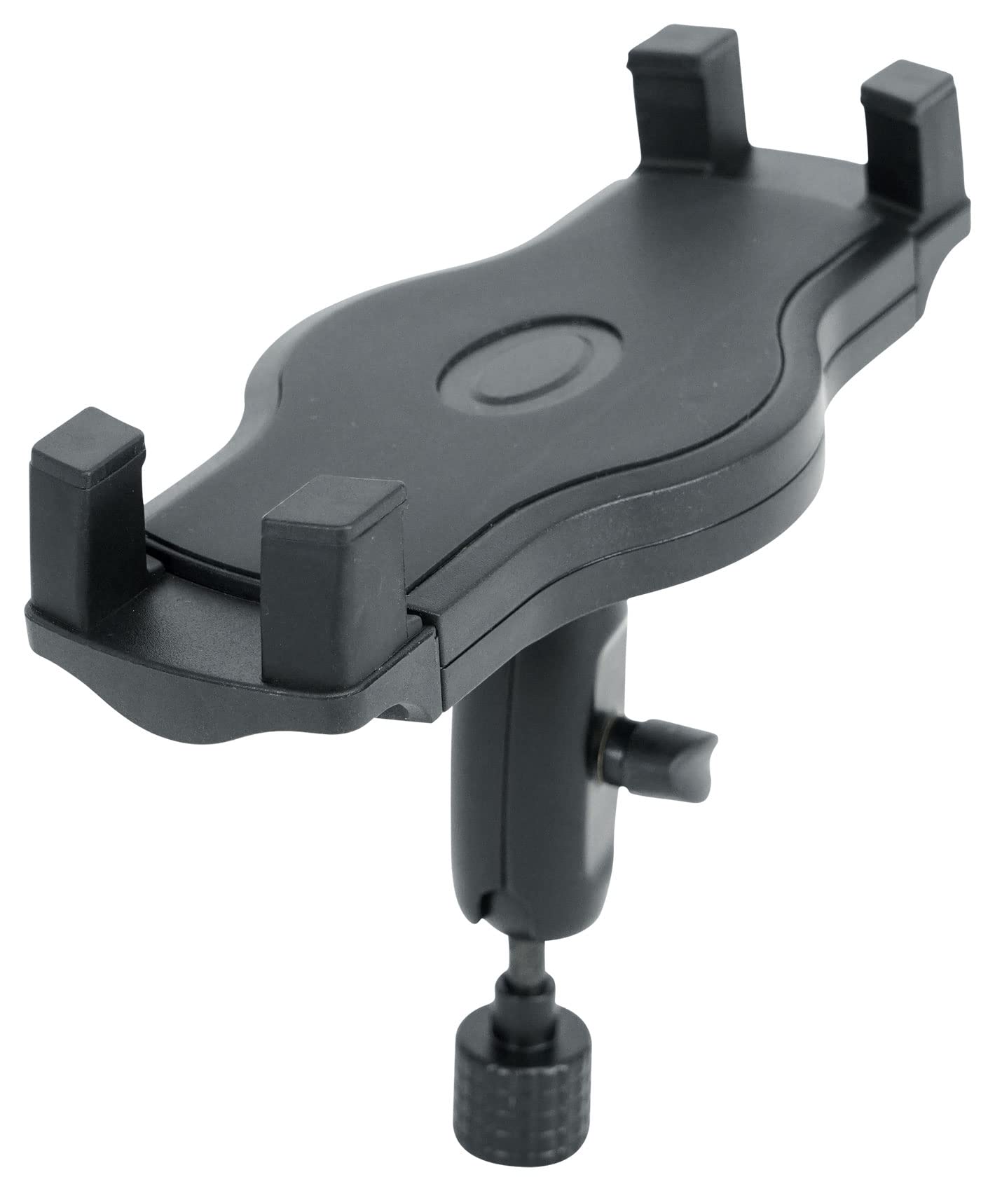 Rockville Istand 22 Tablet Smartphone Holder, 360 Degree Swivel, Abs And Rubber Grip, Fits 4.7-12.9", For Mic Stands And Boom Arms