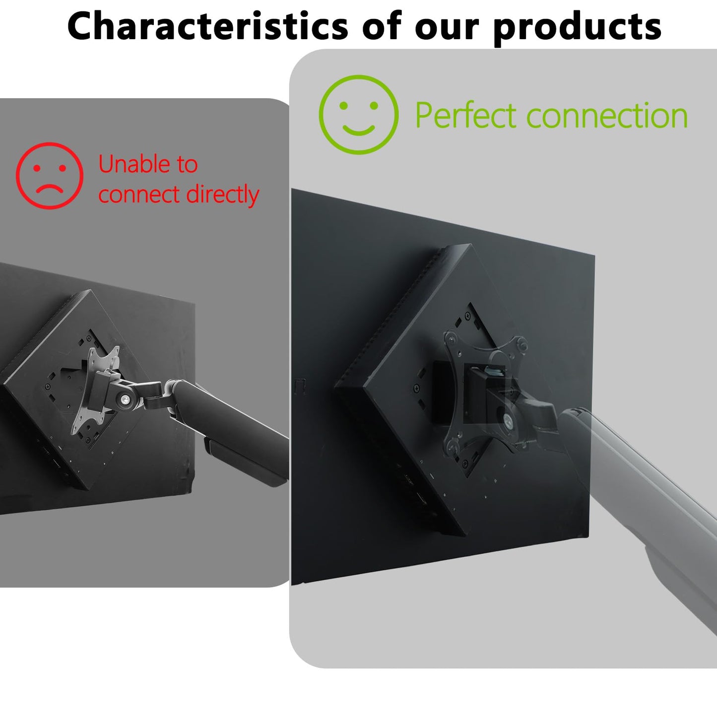 25i VESA Adapter Compatible with HP 25" Monitor?Compatible with OMEN 25i?- 75x75 to 100x100 Wall Mount Bracket
