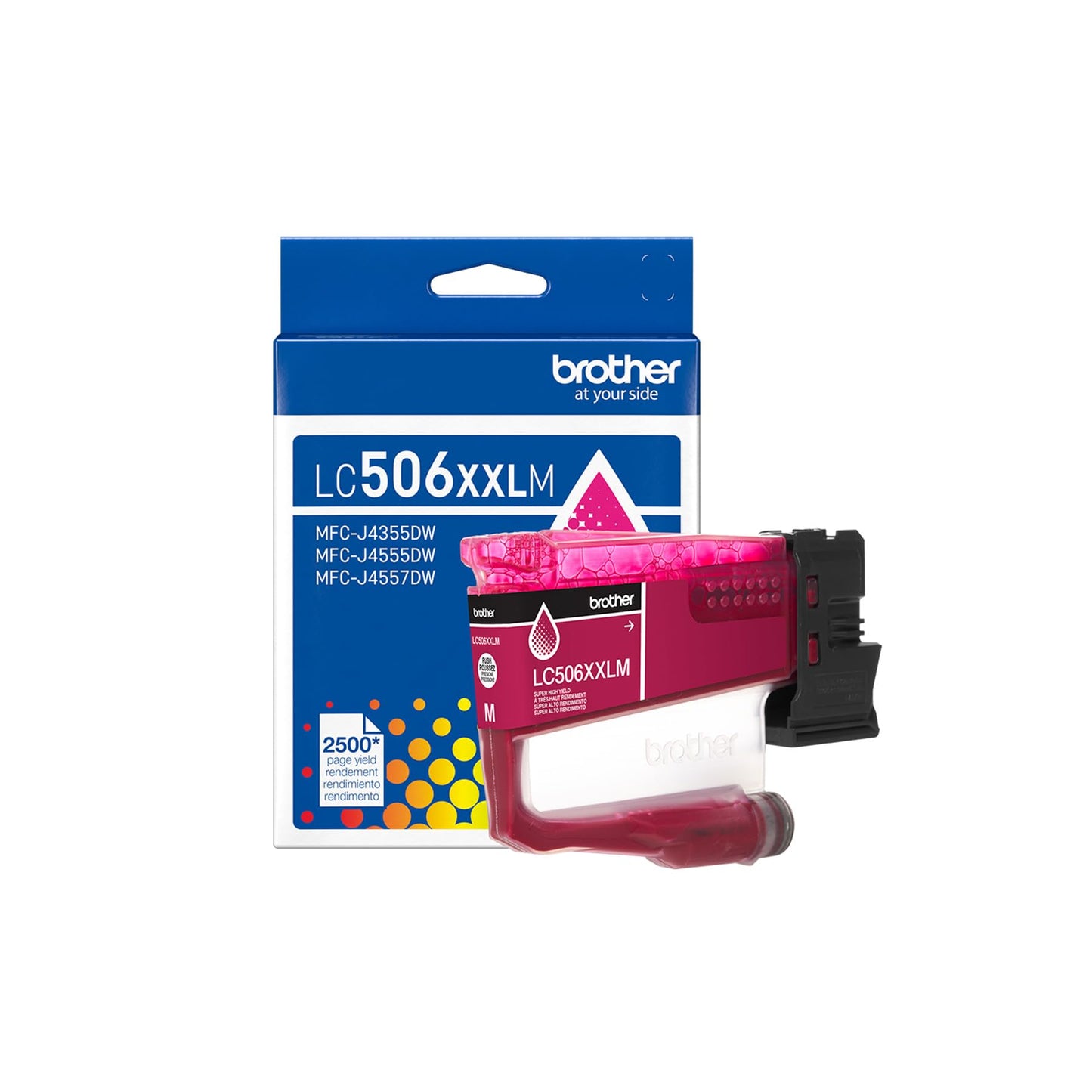 Brother Genuine LC506XXLM Super High Yield Magenta Ink Cartridge (for use INKvestment 4355, 4555, and 4557 Printers)