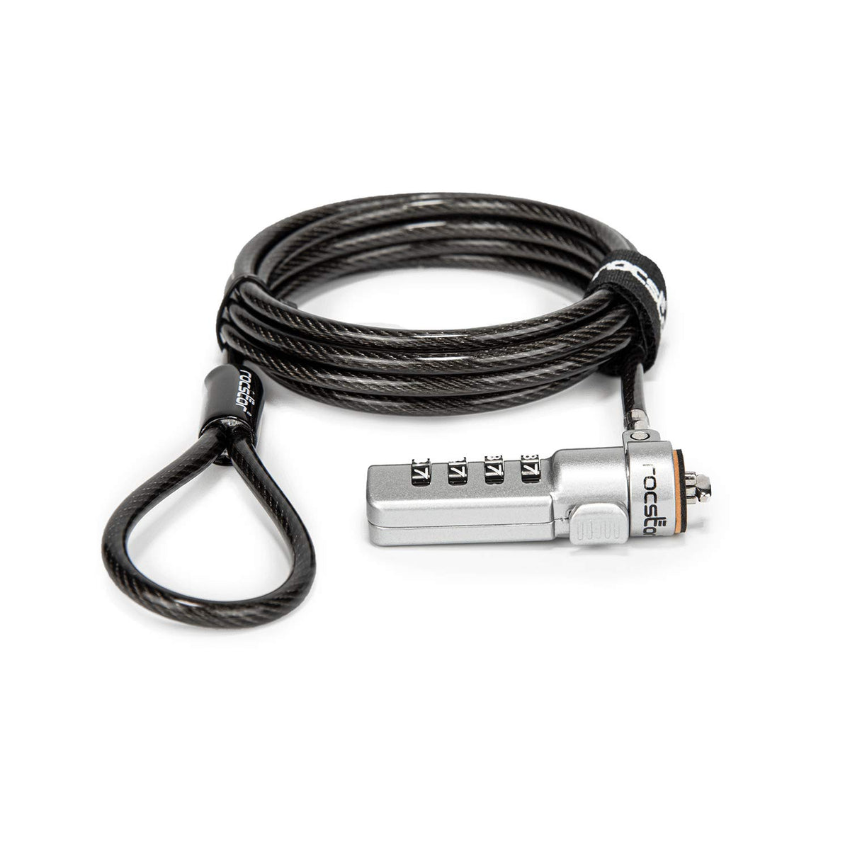 Rocstor Rocbolt Cable Lock - Carbon Steel - for Notebook