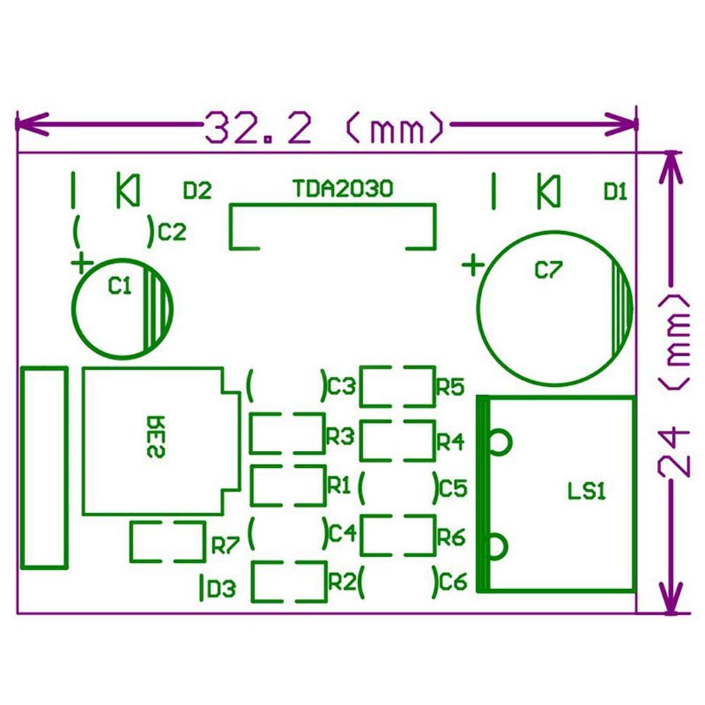 HiLetgo 5pcs TDA2030A Audio Amplifier Module TDA2030 Power Amplifier Board