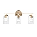 ML Lighting 3683-MG Moven 22" Wide 3-Light Vanity - Modern Gold