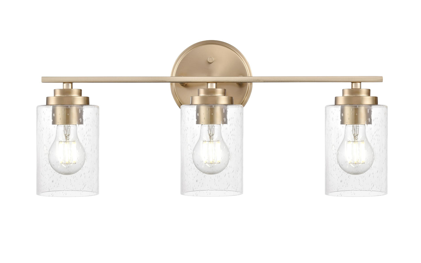 ML Lighting 3683-MG Moven 22" Wide 3-Light Vanity - Modern Gold