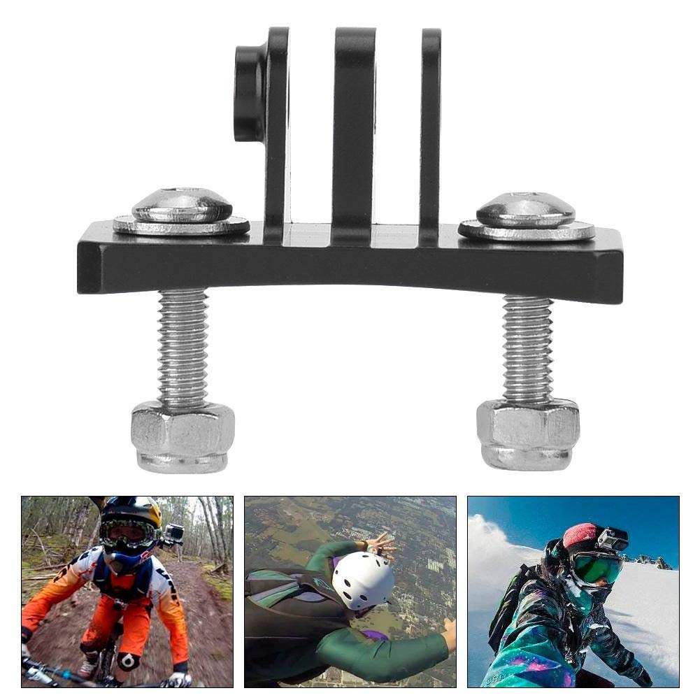 Serounder Skydiving Helmet Fixed Base Holder Adapter Mounts for 7/6/5/4/for/for XiaoYi/for OSMO Action Cameras(Black)