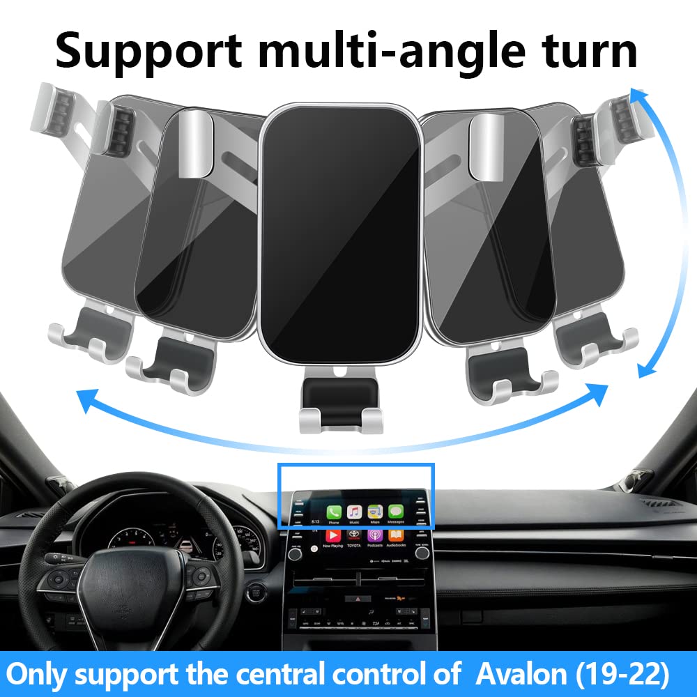 LUNQIN Car Phone Holder for Toyota Avalon 2019 2020 2021 2022 and Avalon Hybrid 2019-2022 Auto Interior Accessories Best Cell Phones Mount Cellphone