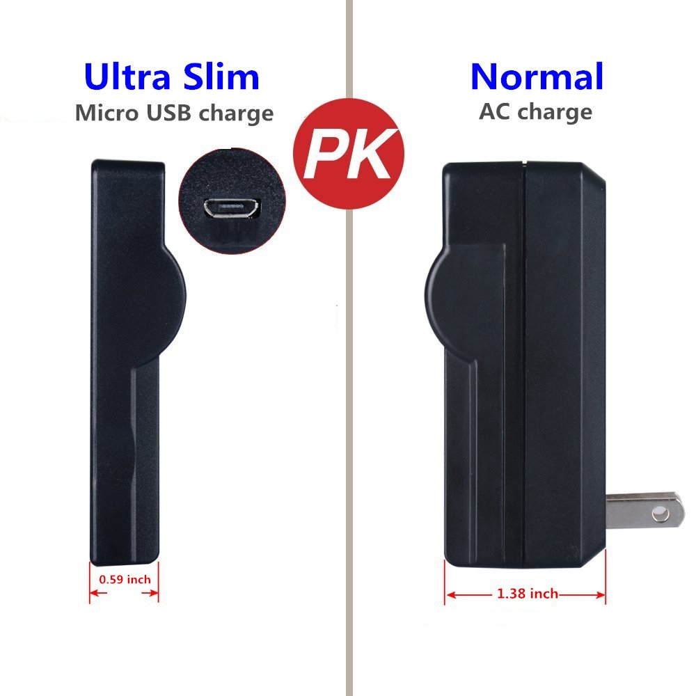Kastar Slim USB Charger for Nik EN-EL23, ENEL23 MH-67 and Nik Coolpix P600, P610 S810c, P900 Digital Cameras