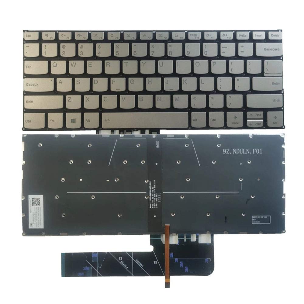 Laptop Replacement Keyboard Compatible for Lenovo Yoga C740-14 C740-14IML US Layout