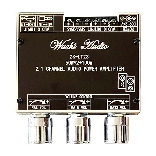 ZK-LT23 2.1 channel audio amplifier board module 50W+50W+100W subwoofer