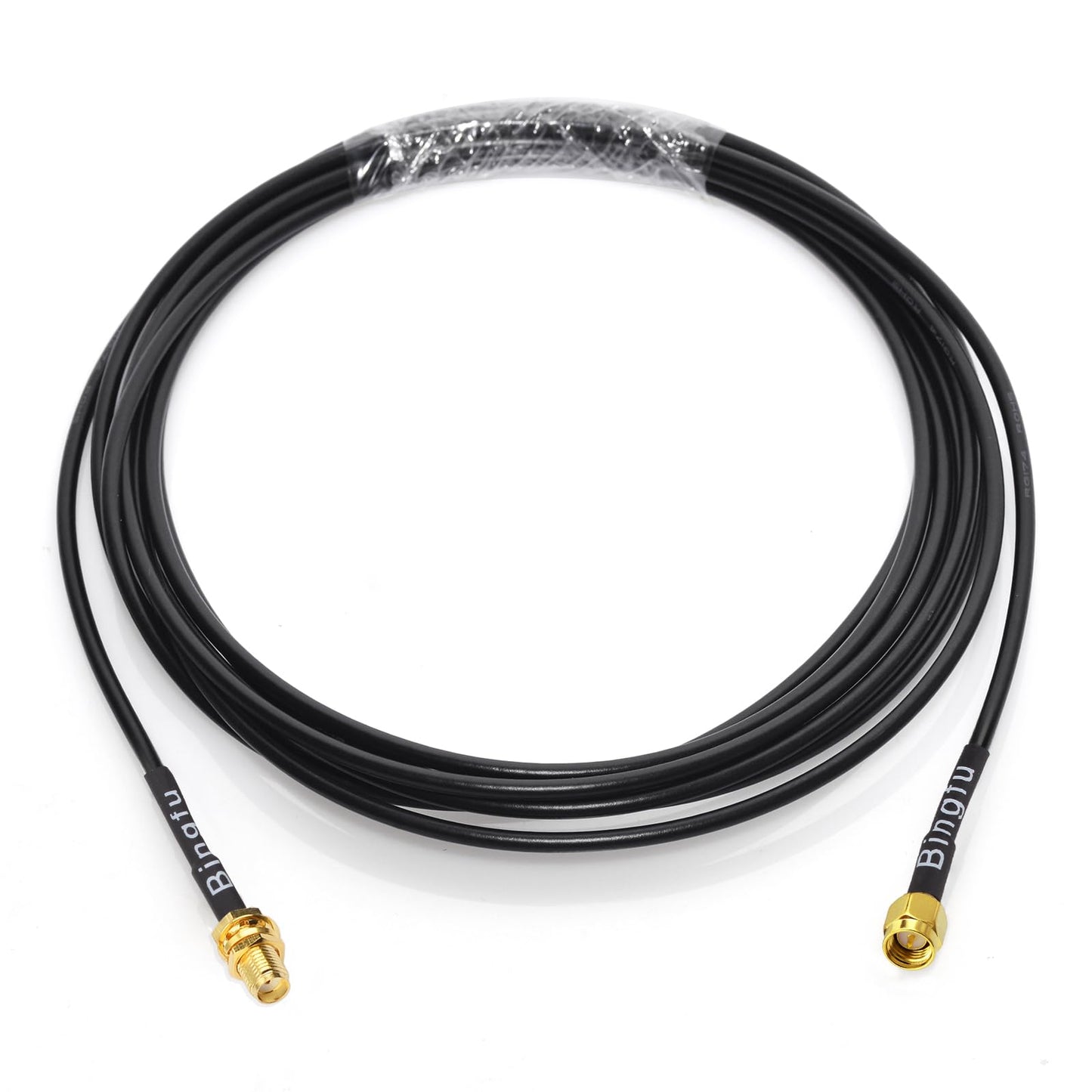 BINGFU SMA Male to SMA Female Bulkhead Mount RG174 Antenna Extension Cable 3m 10 feet Compatible with 4G LTE Router Gateway Mobile Cellular RTL SDR