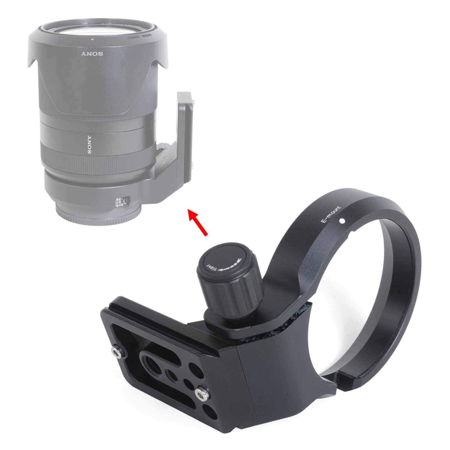 iShoot Lens Collar Tripod Mount Ring Support Bracket Holder for Sony FE 24-240mm f/3.5-6.3 OSS, 24-105mm f/4 G OSS, 16-35mm f/2.8 GM, 24-70mm f/2.8