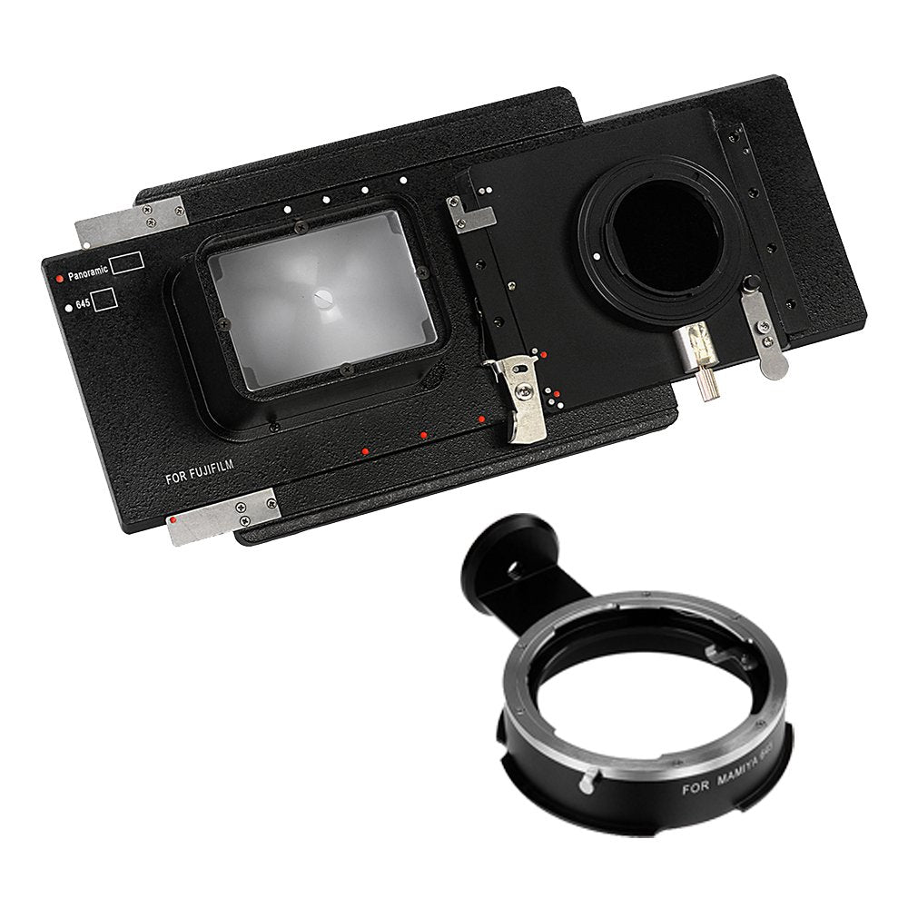 Vizelex RhinoCam for Fujifilm X-Mount MILC Cameras (Such as Fuji X-Pro1, X-E2, X-T1) with Mamiya 645 (M645) Lens Adapter - for Shift Stitching 645