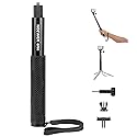 NEEWER Extension Rod Kit Compatible with DJI OSMO Action 5 Pro 4 3 GoPro Insta360 AKASO, 27.8" Invisible Selfie Stick, Action Camera Adapter