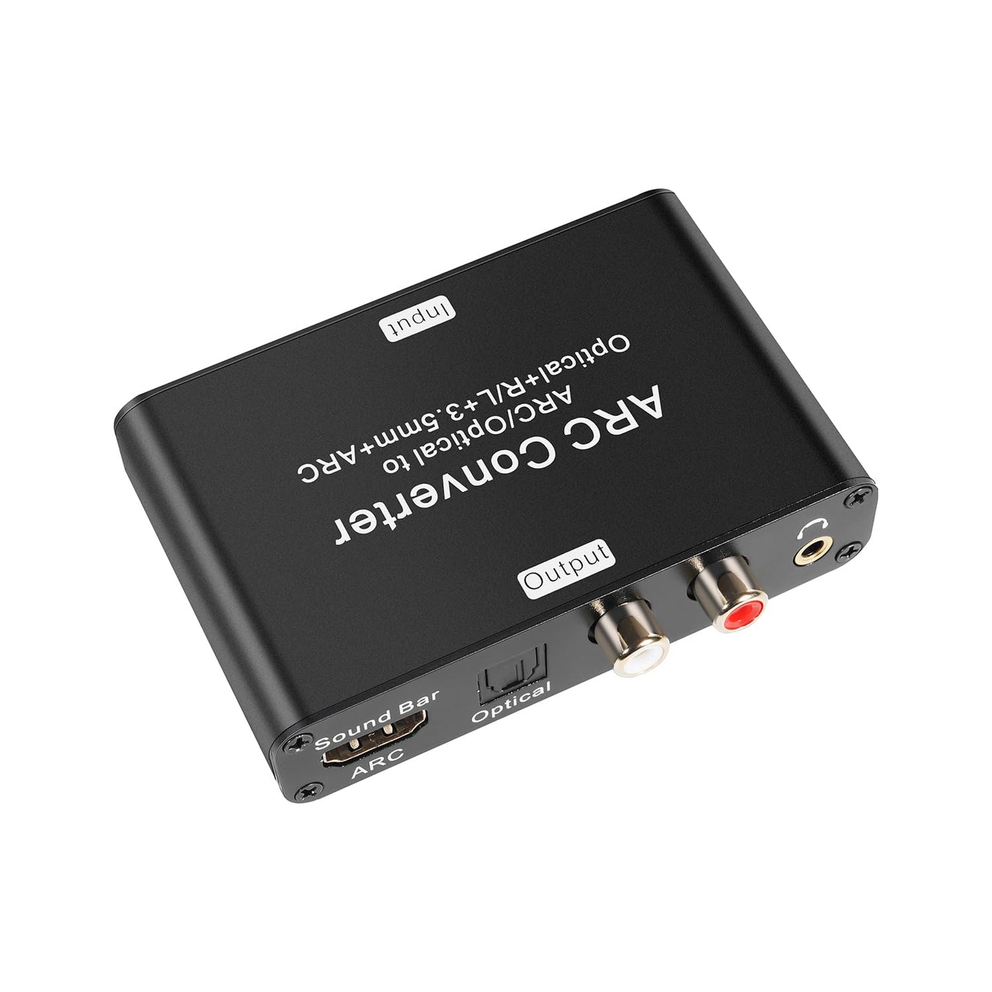 HDMI ARC Audio Extractor With Digital Optical Stereo RCA L/R Coaxial SPDIF, 3.5mm Jack ARC Adapter, 192KHz DAC Converter