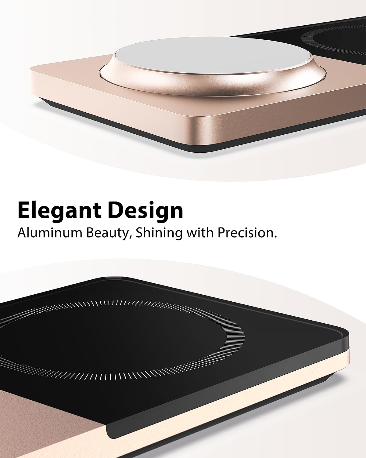 Wireless Charging Station for iPhone & AirPods: Foldable Charger Stand with MagSafe, 2-in-1 Magnetic Charger Stand for iPhone 12-15 & iPhone 16