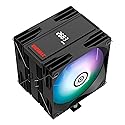 Enermax T41 Digital ARGB CPU Air Cooler 157mm Height All-Black CPU Air Cooler 4 Heat Pipes with Dual 120mm PWM Fan 250W TDP, for Intel
