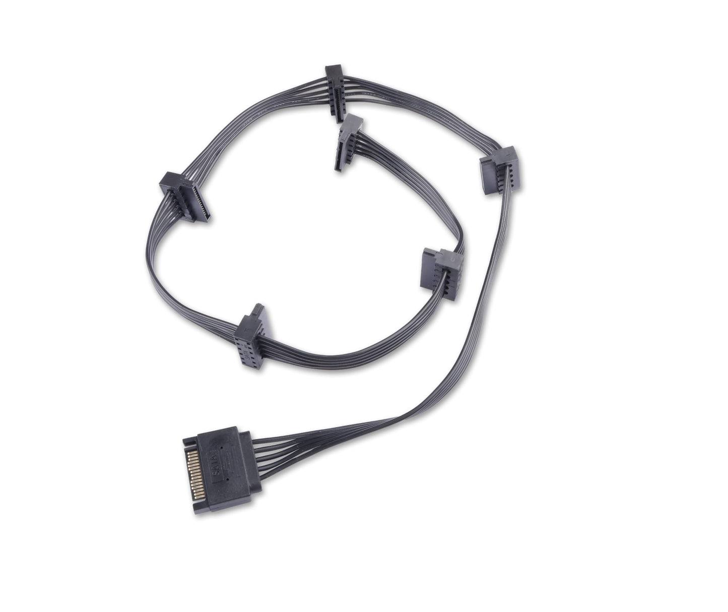 ELFJMZP SATA 15PIN Male to 6 SATA 15 Pin Female Power Splitter 1 to 6 Serial ATA Powered Expansion Cable for PC/NAS/Server SSD/HDD, DVD/CD-ROM - 28.3